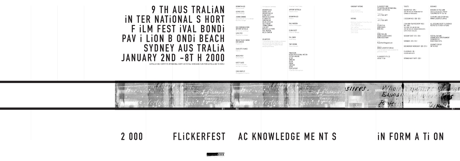Flickerfest 2000 Programme