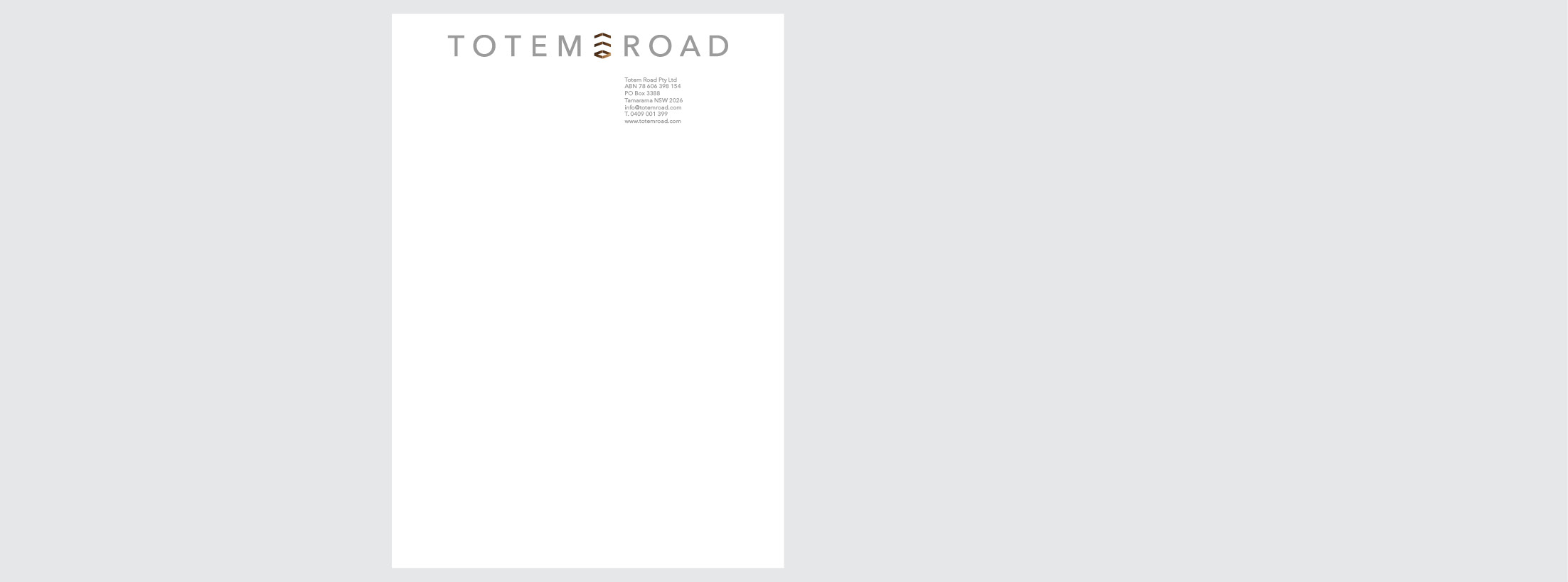 Totem Road Branding Package