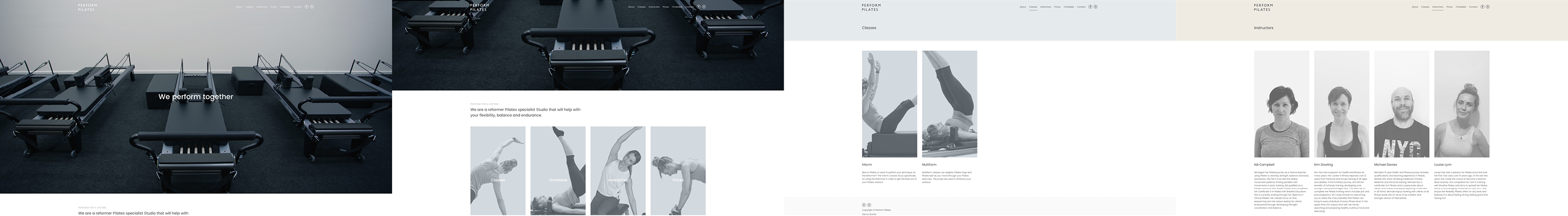 Perform Pilates Website
